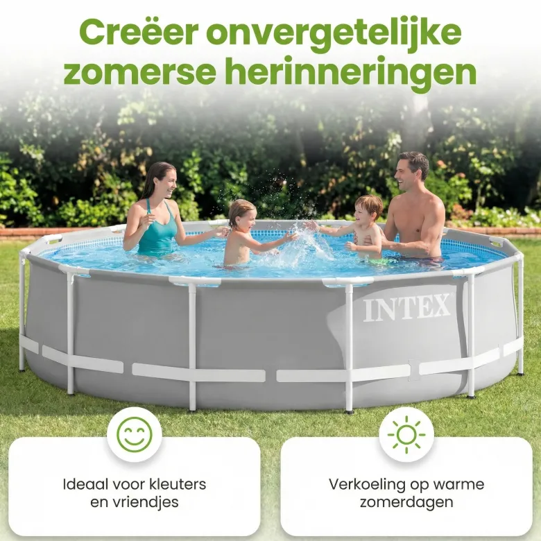 Intex prism frame 366x76cm zwembad