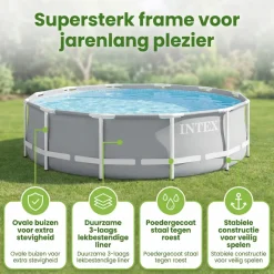 Intex prism frame 366x76cm zwembad