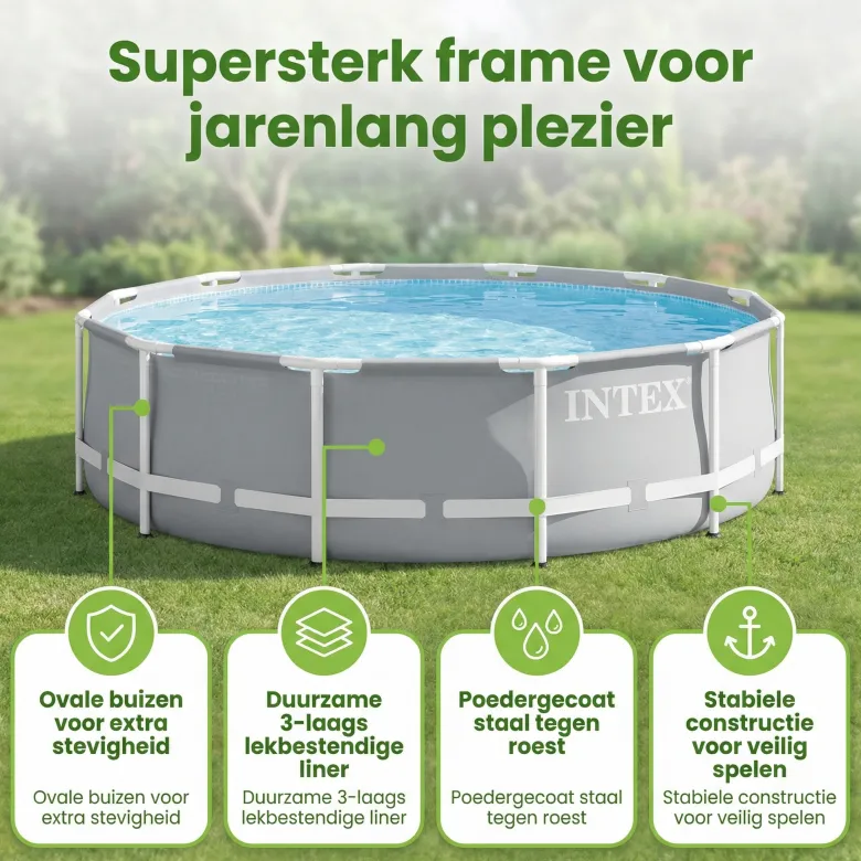 Intex prism frame 366x76cm zwembad