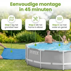 Intex prism frame 427x107cm zwembad – 6-delig