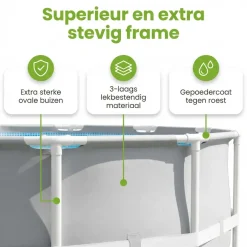 Intex prism frame 427x107cm zwembad – 6-delig