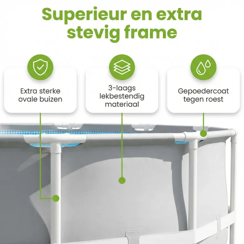 Intex prism frame 427x107cm zwembad – 6-delig