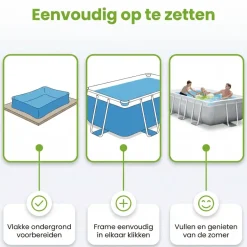 Intex prism frame 300x175x80cm zwembad – 4-delig