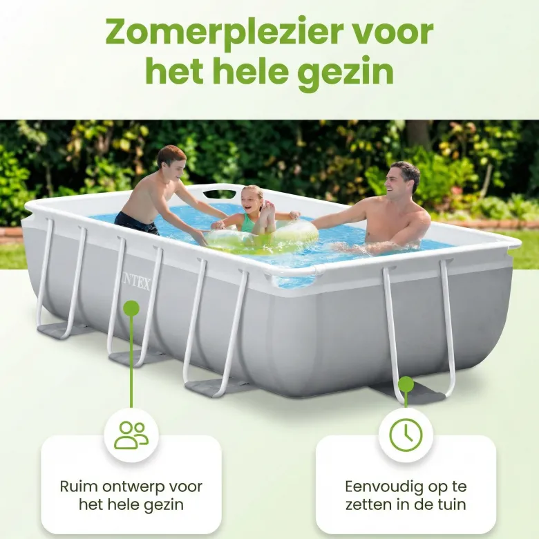 Intex prism frame 300x175x80cm zwembad – 4-delig