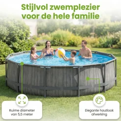 Intex prism greywood 549x122cm zwembad – 6-delig