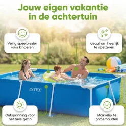 Intex rechthoekig frame 260x160x65cm zwembad