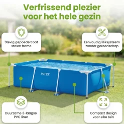 Intex rechthoekig frame 260x160x65cm zwembad