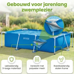 Intex rechthoekig frame 260x160x65cm zwembad