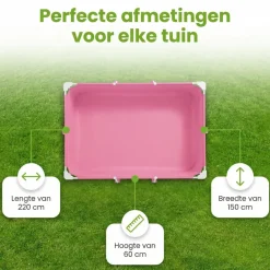 Intex Rechthoekig Frame 220x150x60cm Zwembad - Pink