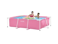 Intex Rechthoekig Frame 220x150x60cm Zwembad - Pink