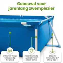 Intex rechthoekig frame 450x220x84cm zwembad