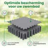 Intex 50 x 50 cm Grey zwembadtegel - Set van 8