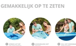 Intex 300 x 200 x 75 cm frame zwembad