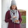 Ivanhoe Freya Deep Red rode wollen handwarmers