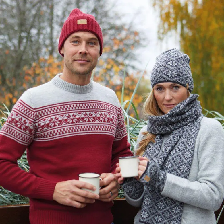 Ivanhoe Freya Deep Red rode wollen handwarmers