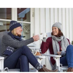 Ivanhoe Freya Graphite Marl wollen sjaal
