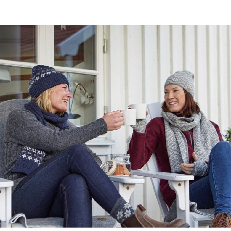 Ivanhoe Freya Graphite Marl wollen sjaal