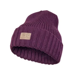 Ivanhoe Ipsum rib gebreide wollen muts - Purple
