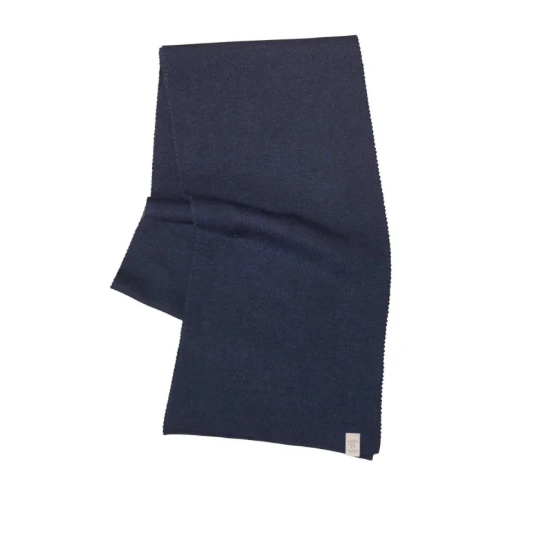 Ivanhoe Uni Navy gebreide sjaal