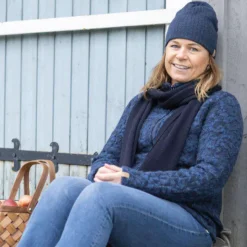 Ivanhoe wollen muts Stormy Hat WB denim blauw