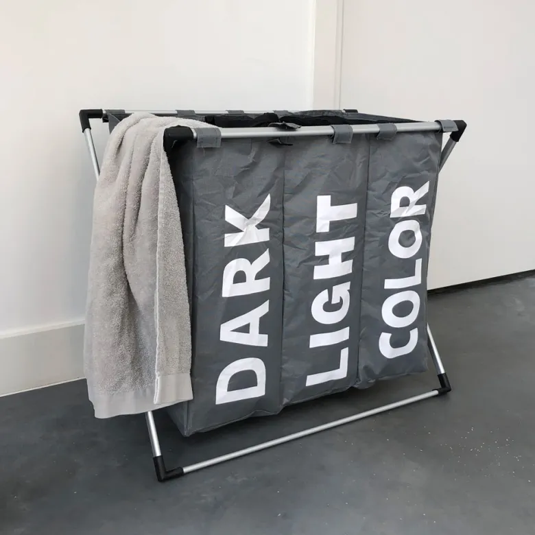 IVOL 3 vakken organizer wasmand - Grey
