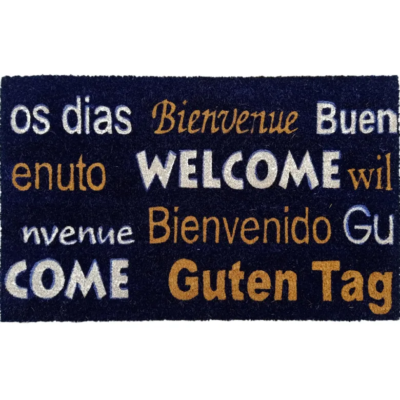IVOL Welcome / Bienvenue / Bienvenido / Guten Tag 80 x 50 cm kokosmat
