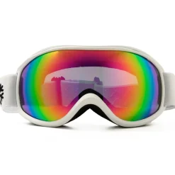 IVOL wit roze spiegelglas skibril