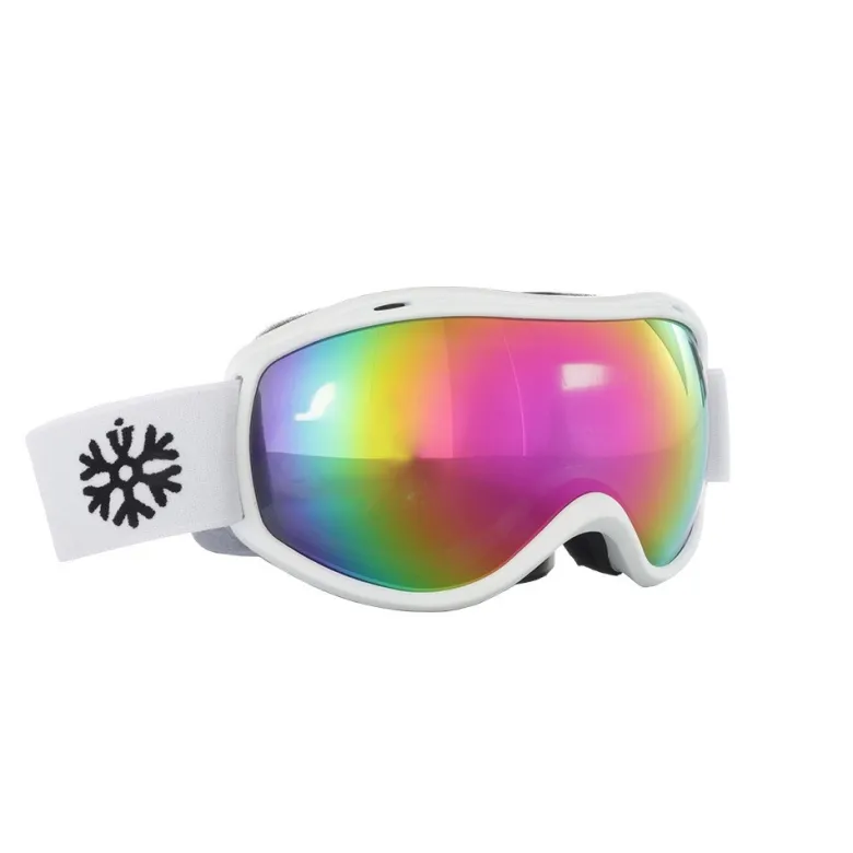 IVOL wit roze spiegelglas skibril