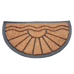 IVOL 40 x 70 cm Halfrond Rubber/Kokos deurmat