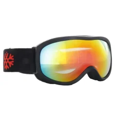 IVOL zwart rood spiegelglas kinder skibril