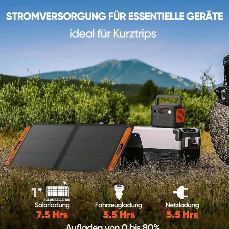 Jackery SolarSaga 100 watt draagbaar zonnepaneel