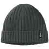 Jack Wolfskin Rib Knit unisex muts - Slate Green