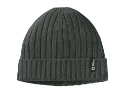 Jack Wolfskin Rib Knit unisex muts - Slate Green