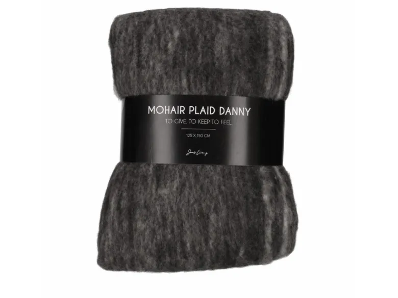Jens Living Danny 125 x 150 cm Plaid - Anthracite