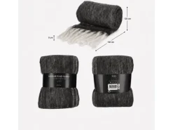Jens Living Danny 125 x 150 cm Plaid - Anthracite