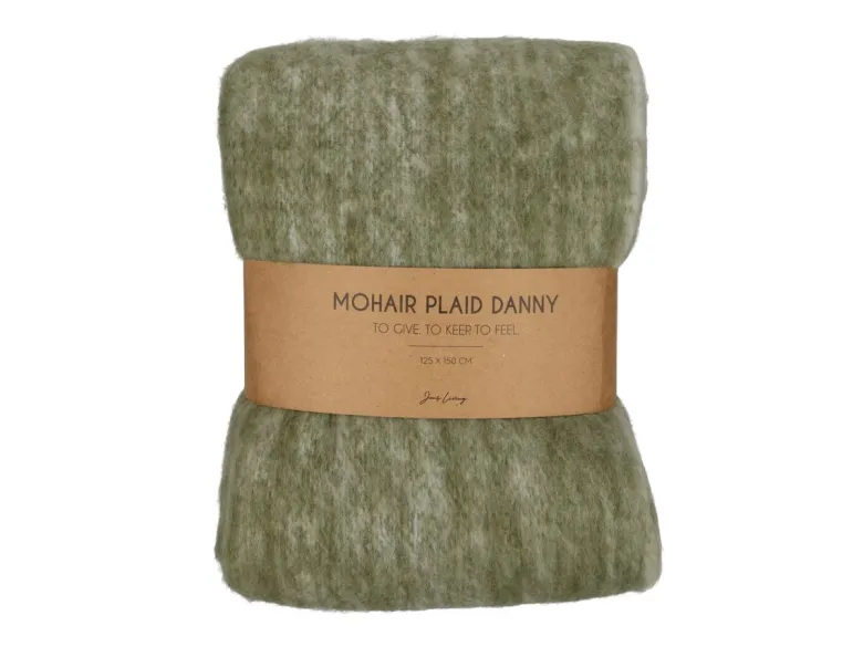 Jens Living Danny 125 x 150 cm Plaid - Gree