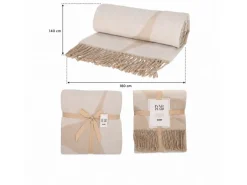 Jens Living Ivar 180 x 140 cm plaid - Beige