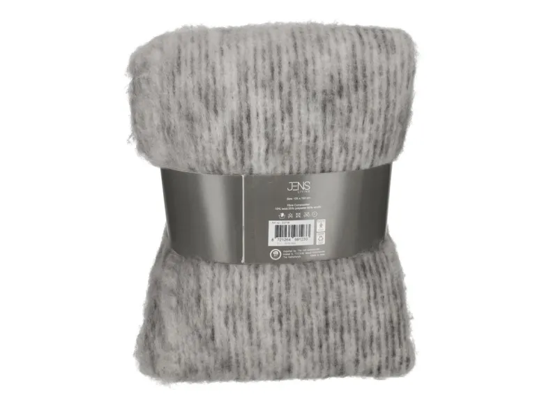 Jens Living Jess 125 x 150 cm Plaid - Grey