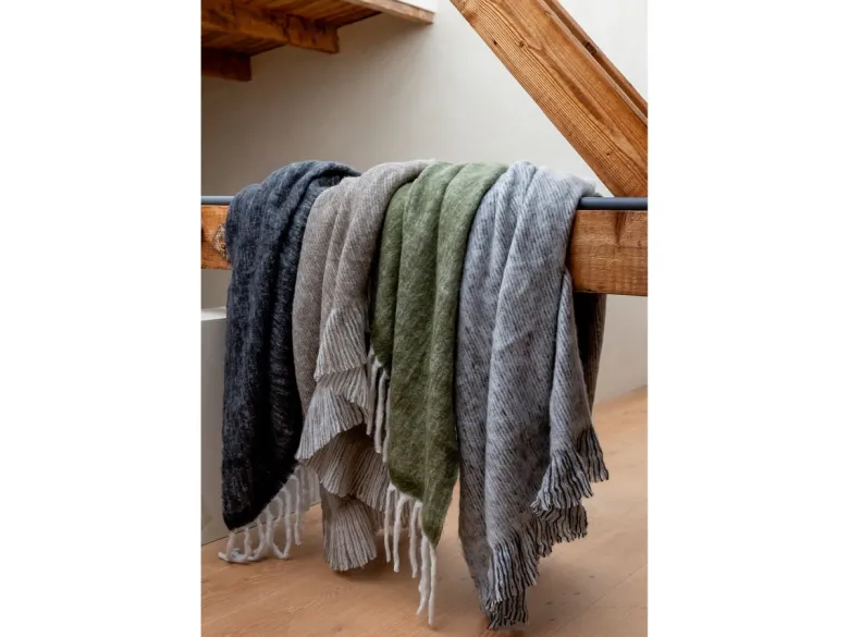 Jens Living Jess 125 x 150 cm Plaid - Grey
