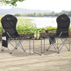 Juskys Lido vouwstoel - Black