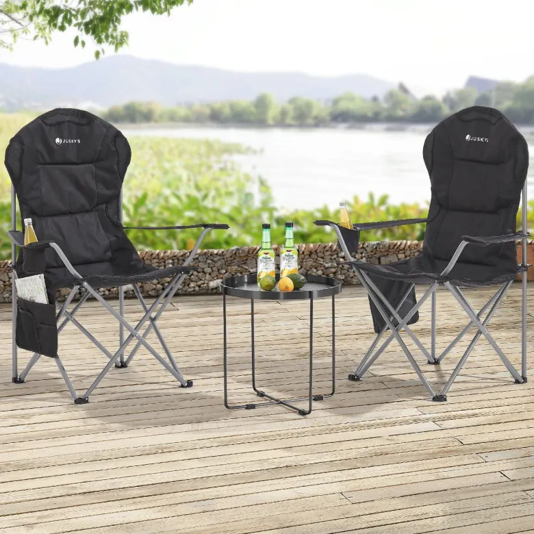 Juskys Lido vouwstoel - Black