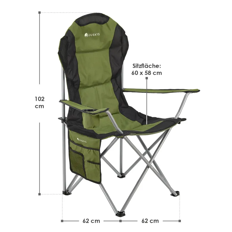 Juskys Lido vouwstoel - Green