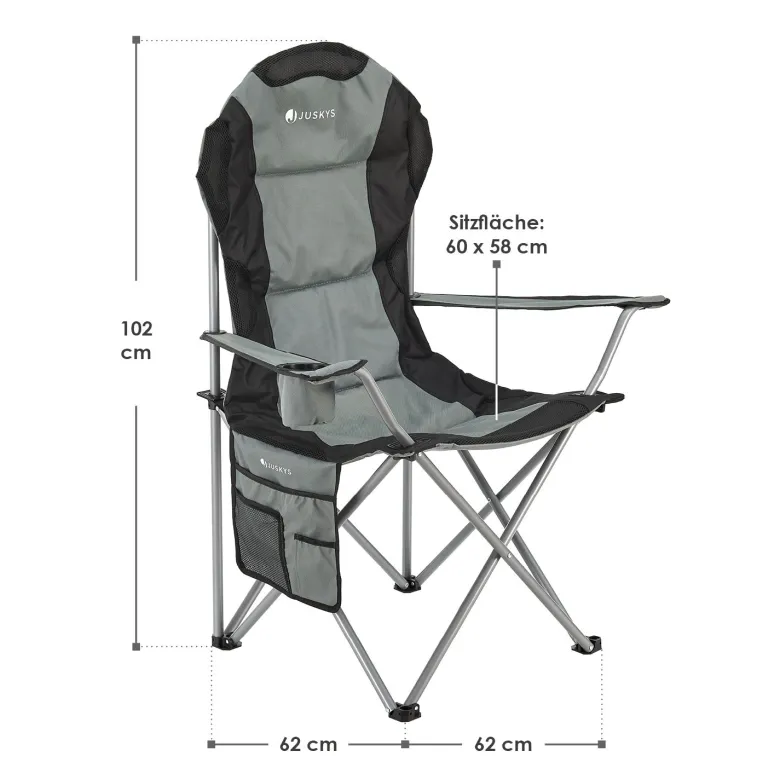 Juskys Lido vouwstoel - Grey