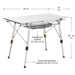 Juskys Picco aluminium campingtafel