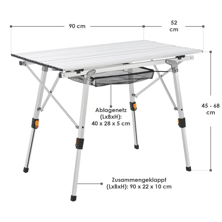 Juskys Picco aluminium campingtafel