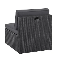 Juskys Salou polyrotan loungeset - Black