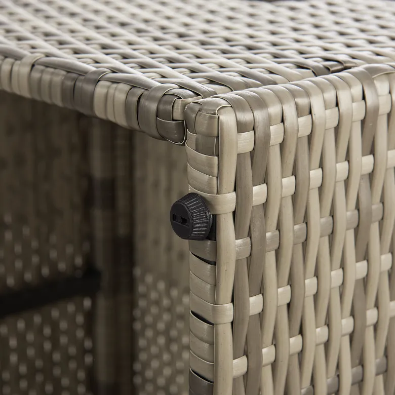Juskys Salou polyrotan loungeset - Grey