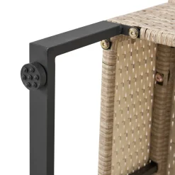 Juskys Santorini Polyrotan Modulair Loungeset - Beige