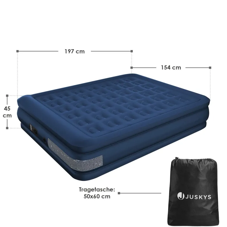 Juskys Sapri L zelfopblaasbaar luchtbed - Blue