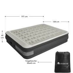 Juskys Sapri L zelfopblaasbaar luchtbed - Grey